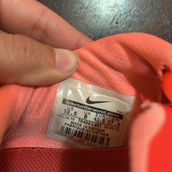 Nike FS LITE Run 2 PREM Bright Crimson/White-Lava/Glow - Picture 6 of 6